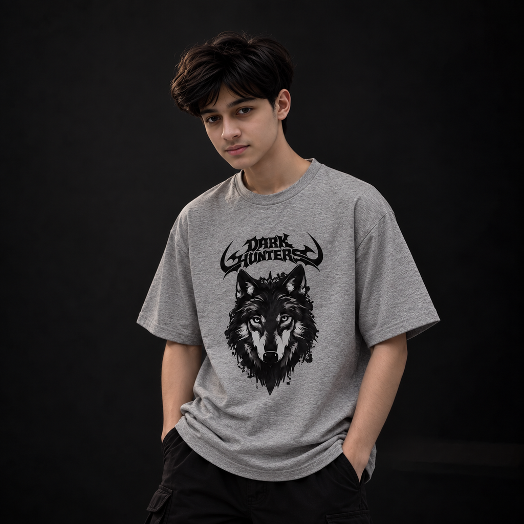Men’s Grey Wolf Graphic T-Shirt