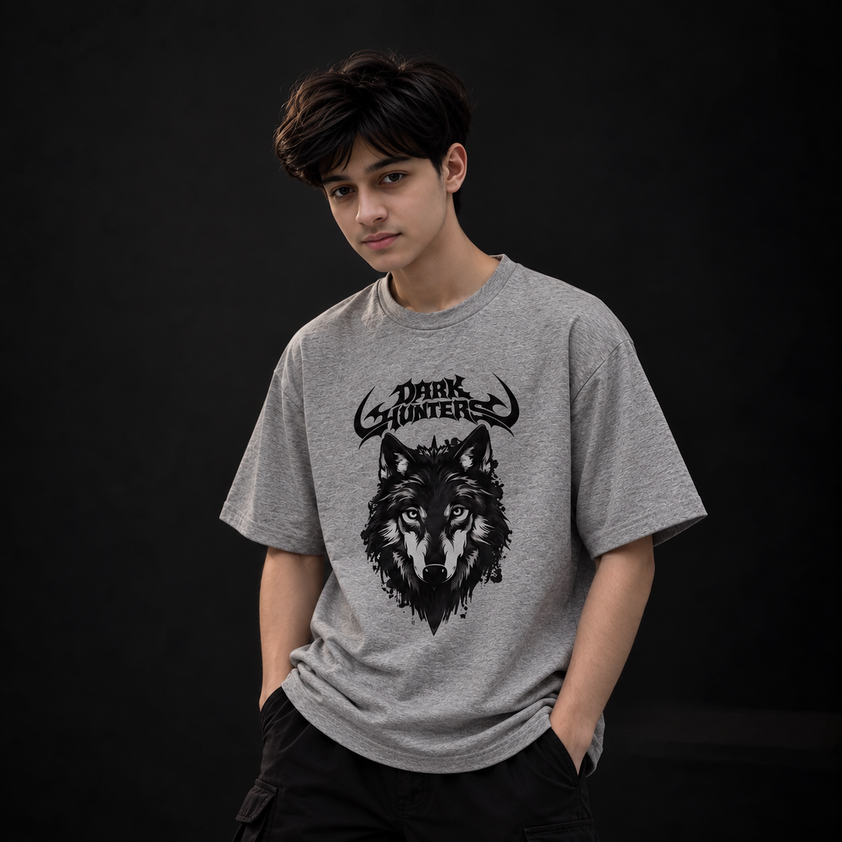 Men’s Grey Wolf Graphic T-Shirt